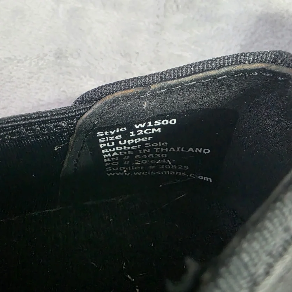 Weissman Slip On Style Tap Shoe Child Size 12cm ‎ Medium Black